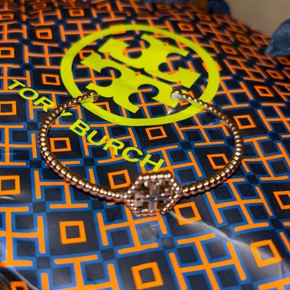 Silver Tory Burch Cuff Bracelet - Picture 1 of 4